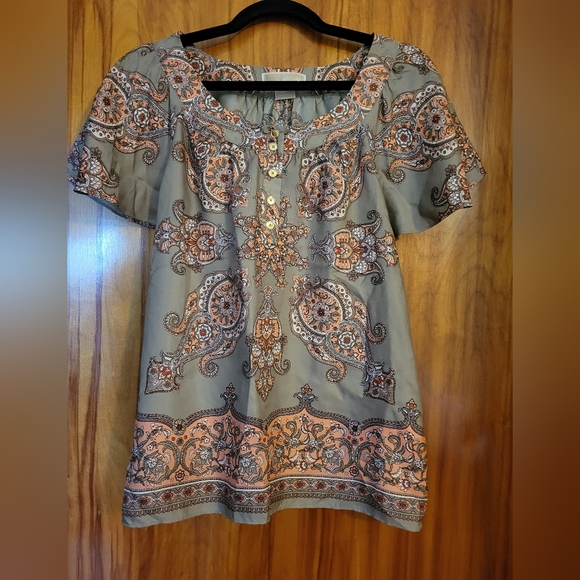 Michael Kors Paisley Top - Picture 1 of 5